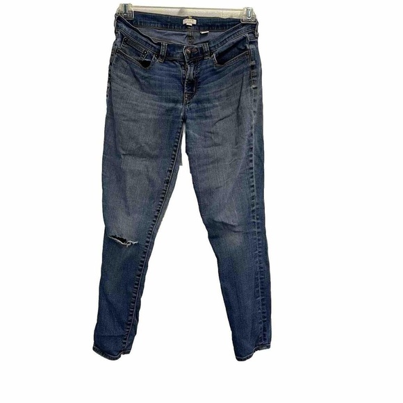 Size 27" - Women - J.Crew - Distressed Skinny Jeans - Picture 1 of 8